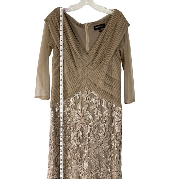 Formal Dress, Party, Mother of the Bride Dress Tadashi Size 12. Tan color. - Picture 7 of 16